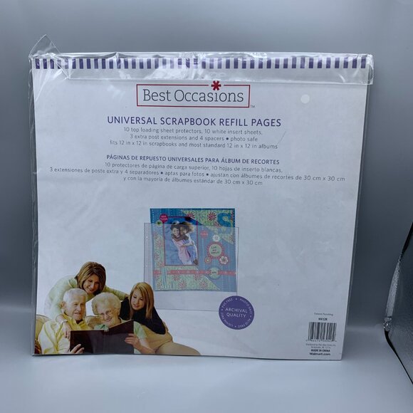 NEW Best Occasions Universal Scrapbook Refill Pages in Package - Picture 1 of 5